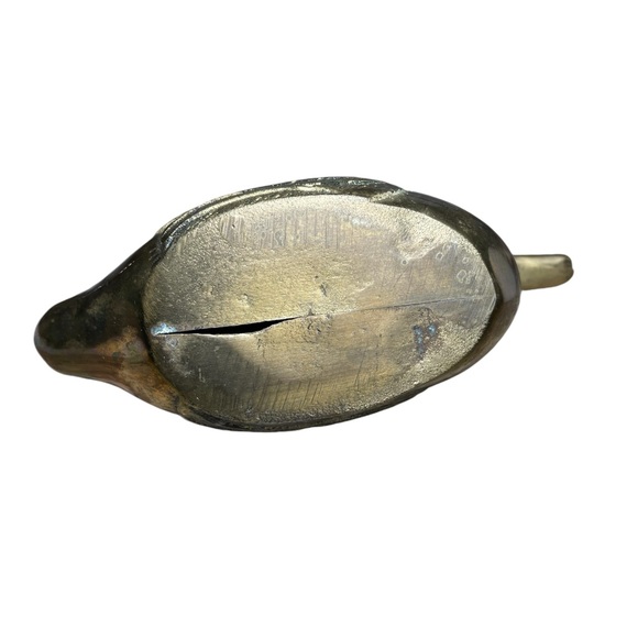 Vintage brass duck figurine decor - Picture 10 of 11